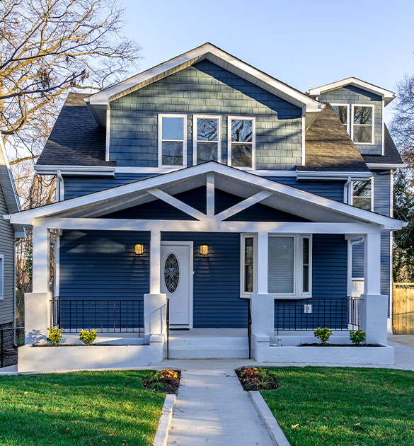 House with beautill Curb appeal